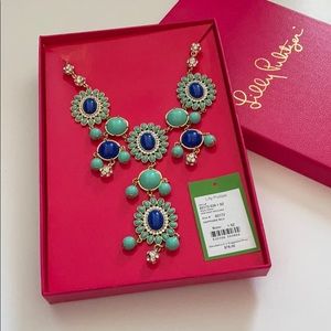 NWT Lilly Pulitzer Dew Drop Statement Necklace
